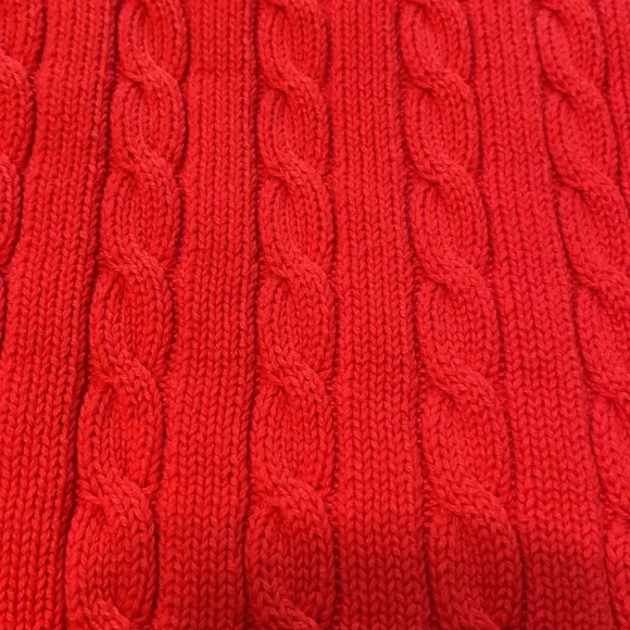 Lauren by Ralph Lauren V-Neck Cable Knit Sweater - Picture 4 of 4